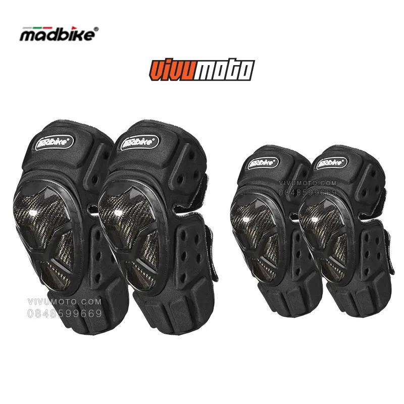 Bộ giáp tay chân sợi carbon Madbike